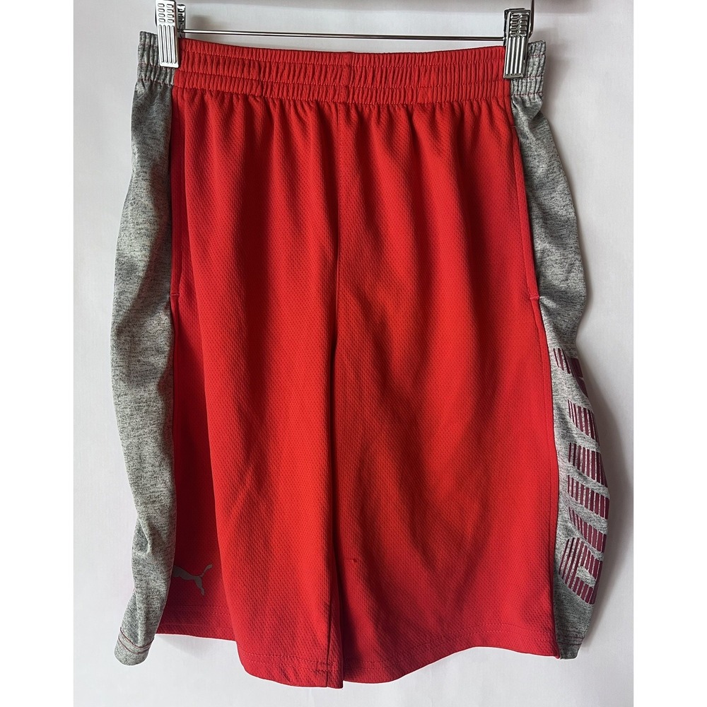 PUMA Boys Youth Sports Gym Basketball Shorts - XL 18-20 ‎ Red